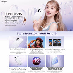 OPPO Reno15, 16 GB + 256 GB, lector de huell...