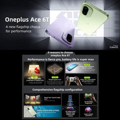 OnePlus Ace 6T, 12 GB + 256 GB, lector de hu...