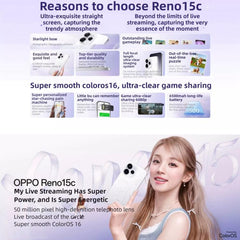 OPPO Reno15c, 12 GB + 512 GB, lector de huel...