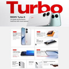 Xiaomi REDMI Turbo 5, 16 GB + 256 GB, 6,59 p...
