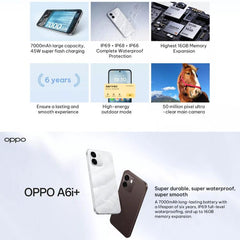 OPPO A6i+ 5G, 12 GB + 512 GB, lector de huel...