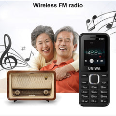 Teléfono móvil UNIWA E1801 de 1,77 pulgadas