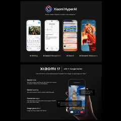 Xiaomi 17 Global, 12 GB + 256 GB, lector de ...