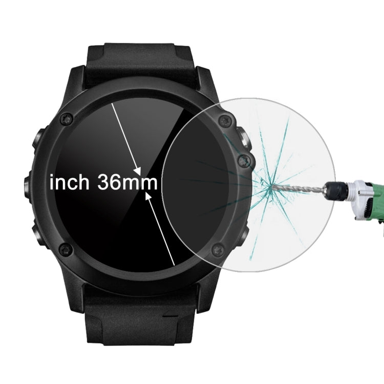 Smart Watch circular del dial del diámetro de 36m m 0.2m m 9H moderó la película de cristal