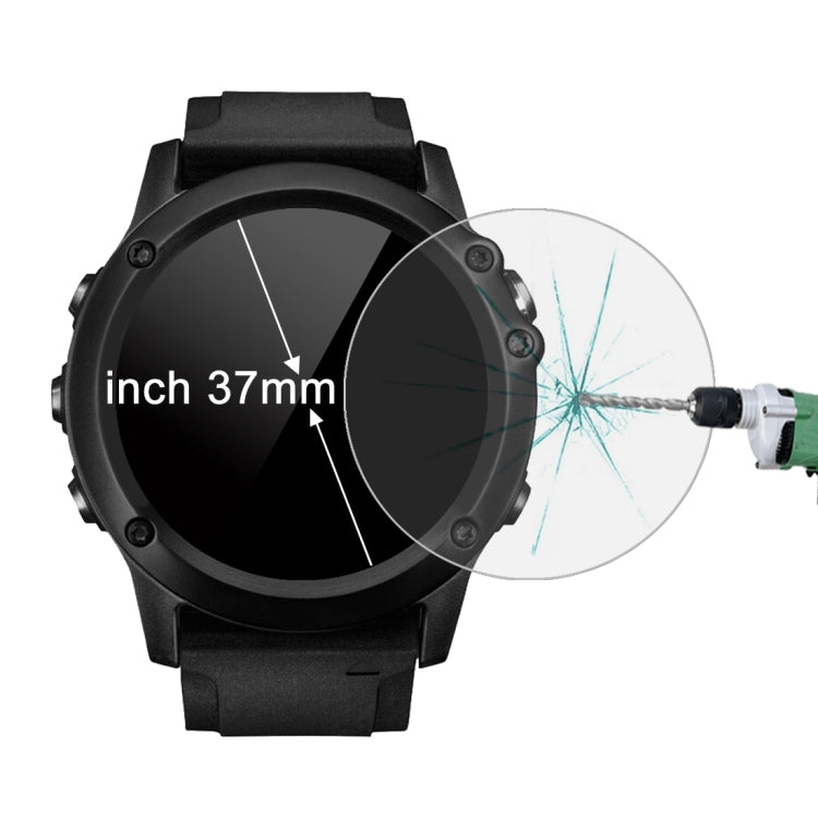 Smart Watch circular del dial del diámetro de 37m m 0.2m m 9H moderó la película de cristal