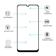 Película de vidrio templado 9H 2.5D de 0,26 mm para Galaxy A30 / A50