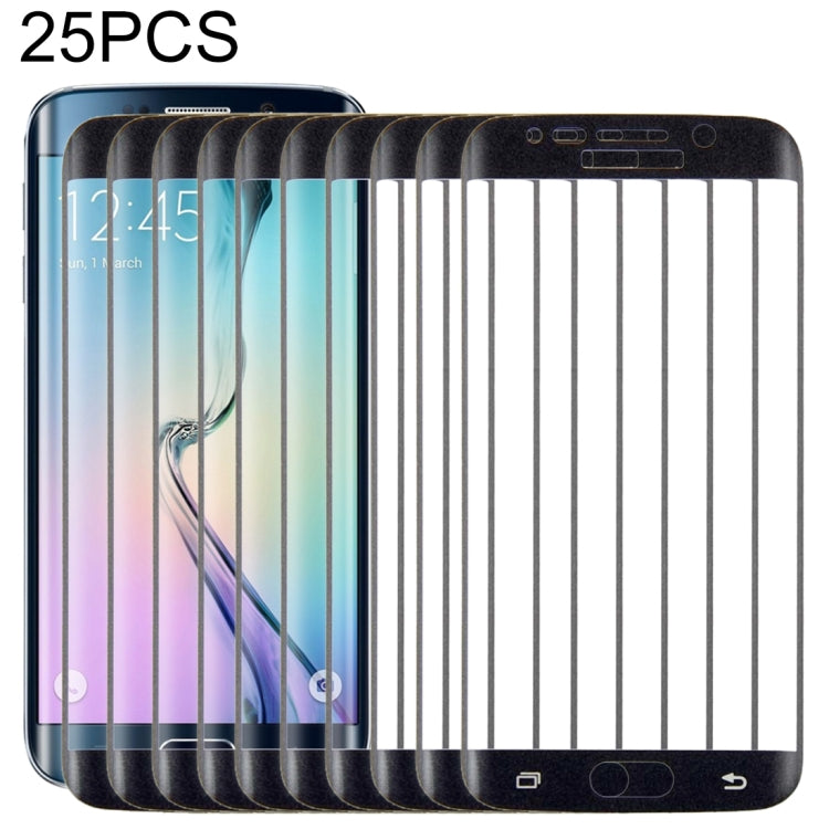 Película de vidrio templado de 25 piezas para Samsung Galaxy S6 Edge