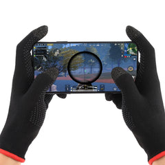 Guantes deportivos electrónicos transpirables con pantalla táctil antideslizantes y resistentes al sudor de nailon + fibra conductora
