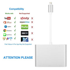 Adaptador 3 en 1 de 8 pines a HDMI / VGA / Audio