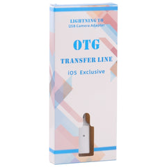 Adaptador de cámara OTG macho de 8 pines a USB hembra