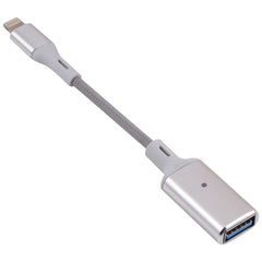 Adaptador de cámara OTG macho de 8 pines a USB hembra