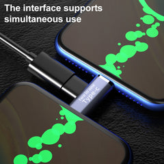 Convertidor USB-C/Tipo-C hembra a macho de 8...