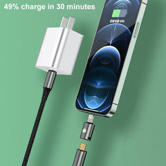 Adaptador de carga recto macho de 20 W y 8 p...