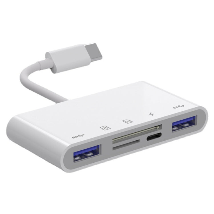 NK-1032TC 5 en 1 Adaptador USB-C Macho a SD/...