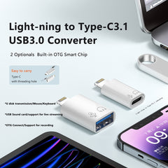 Adaptador OTG de 8 pines a USB-C / Tipo-C   ...