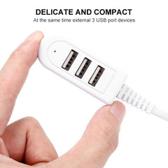 Adaptador HUB hembra de 30 cm TPE USB A a 3 puertos USB