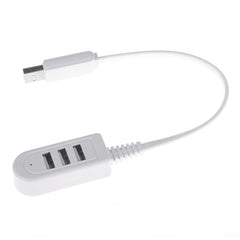Adaptador HUB hembra de 30 cm TPE USB A a 3 puertos USB