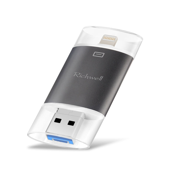 Richwell 3 en 1 128G Tipo-C + 8 pines + Disco flash USB 3.0
