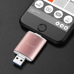 Richwell 3 en 1 128G Tipo-C + 8 pines + Disco flash USB 3.0