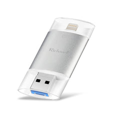 Richwell 3 en 1 128G Tipo-C + 8 pines + Disco flash USB 3.0