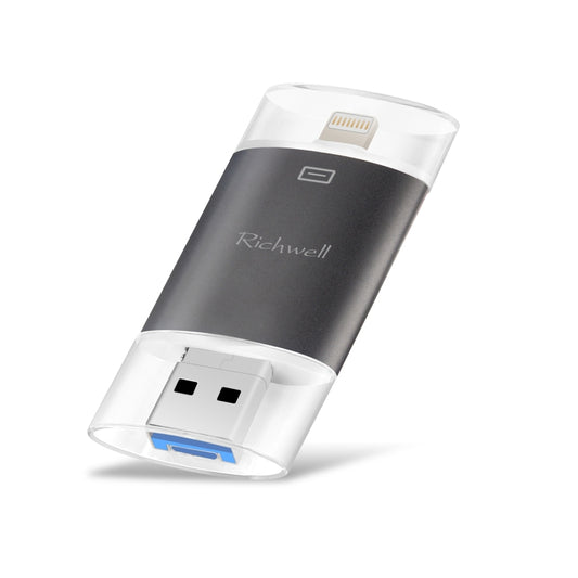 Richwell 3 en 1 32G Tipo-C + 8 pines + Disco flash USB 3.0