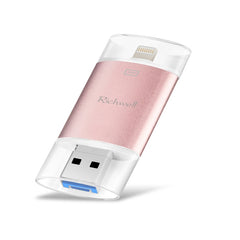 Richwell 3 en 1 32G Tipo-C + 8 pines + Disco flash USB 3.0