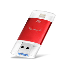 Richwell 3 en 1 32G Tipo-C + 8 pines + Disco flash USB 3.0