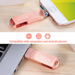 Richwell 3 en 1 32G Tipo-C + Micro USB + Disco flash USB 3.0