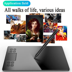VEIKK A50 10x6 pulgadas 5080 LPI tableta grá...