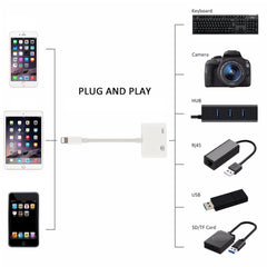 Cable de carga de datos de 8 pines a USB y de 8 pines