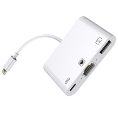 Ethernet 3 en 1 + USB + carga de 8 pines hembra a macho de 8 pines