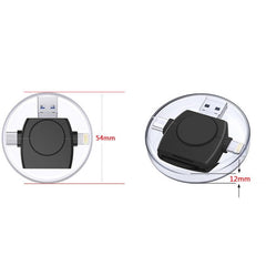 X-Flash R01 3 en 1 8 pines + USB-C / Type-C + Interfaz Micro USB Lector de tarjetas SD / TF
