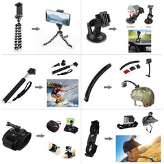 Kits combinados de accesorios PULUZ 50 en 1 ...