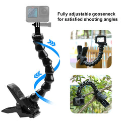 PULUZ Action Sports Cameras Jaws Flex Clamp ...
