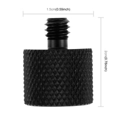 Tornillo adaptador de rosca hembra de 3/8 de pulgada a rosca macho de 1/4 de pulgada