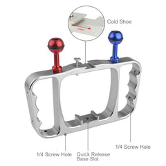 PULUZ Brazo de luz de buceo de mano dual Sop...