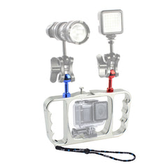 PULUZ Brazo de luz de buceo de mano dual Sop...
