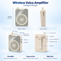 Amplificador de voz para micrófono didáctico PULUZ