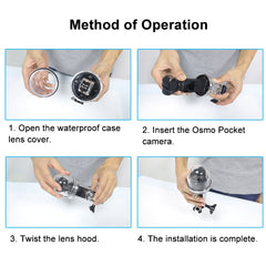Estuche de buceo con carcasa subacuática de 60 m para DJI Osmo Pocket