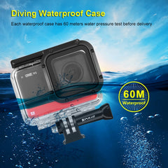 PULUZ 60m Estuche de buceo de profundidad su...