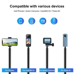 PULUZ 3m Metal Selfie Stick Monopie para Ins...