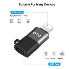 Adaptador PULUZ de 8 pines a USB-C / Type-C ...
