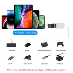 Adaptador PULUZ de 8 pines a USB-C / Type-C ...