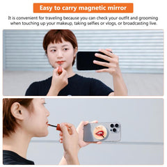 Espejo de maquillaje magnético MagSafe para teléfono móvil PULUZ