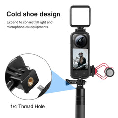 Para Insta360 X3 PULUZ Cold Shoe PC Marco pr...