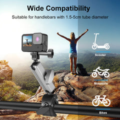 PULUZ Motocicleta Cangrejo Alicates Soporte de brazo de clip