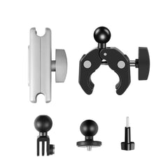 PULUZ Motocicleta Cangrejo Alicates Soporte de brazo de clip