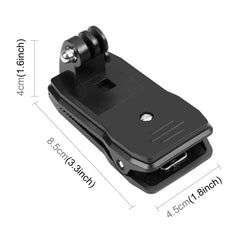 4 en 1 Mochila giratoria de 360 grados Soportes para sombreros