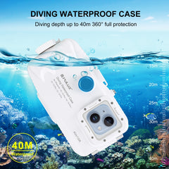 PULUZ Estuche de buceo impermeable de 40 m /...