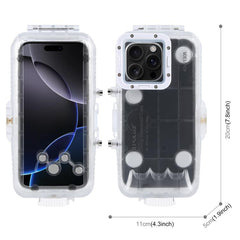 For iPhone 16 Pro Max PULUZ 40m/130ft Waterp...